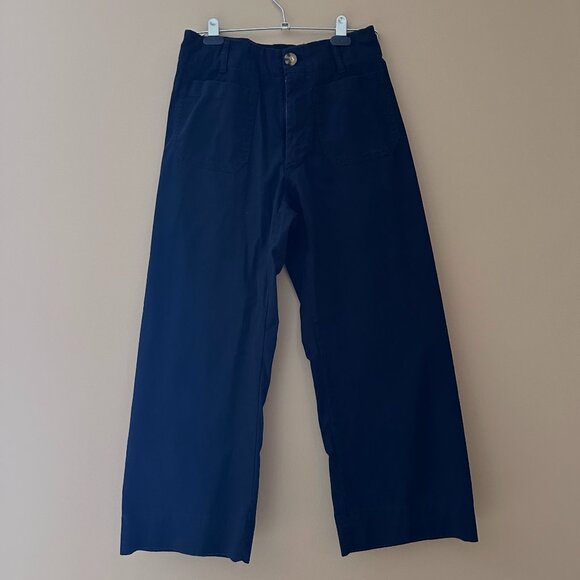 Quince High-Rise Cropped Chino Pants – Size 4 - Picture 2 of 9